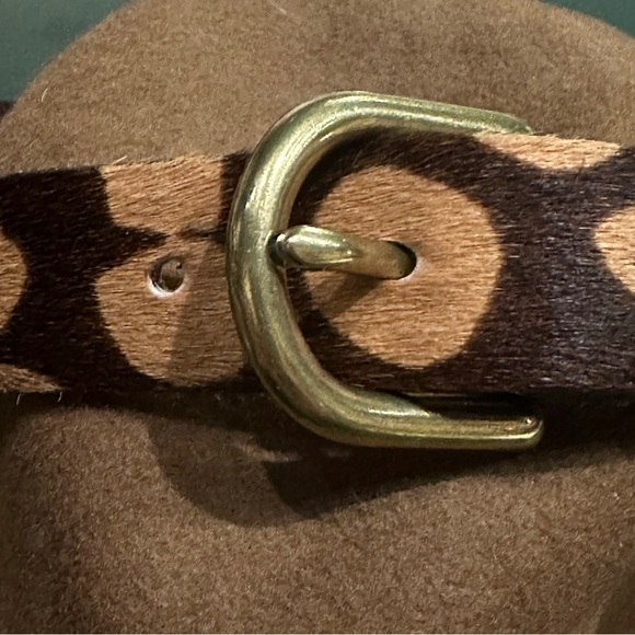 J. Crew Collection Cow Hide Leather Belt Tan Brown Genuine Leather Size Small - Picture 4 of 13